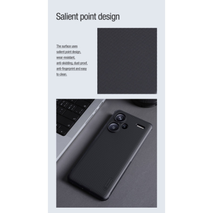 Nillkin Super Frosted PRO Magnetic Zadní Kryt pro Xiaomi Redmi Note 13 Pro+ 5G Black, 57983119758