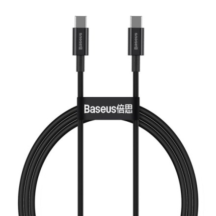 Baseus  Superior Fast Charging Datový Kabel USB-C - USB-C 100W 2m Black, CATYS-C01
