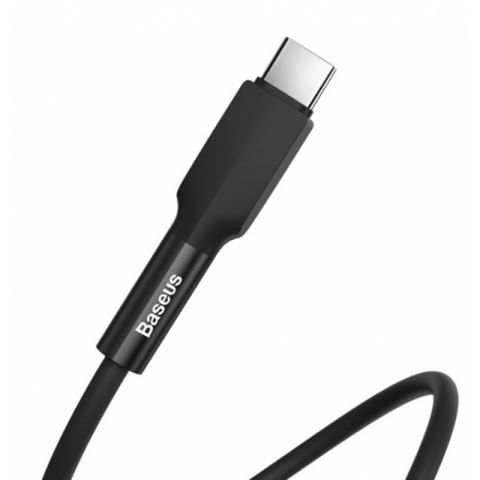 Baseus CATGJ-01 Silica Gel Kabel USB-C 1m Black, 57983104538