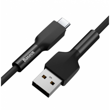 Baseus CATGJ-01 Silica Gel Kabel USB-C 1m Black, 57983104538