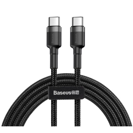 Baseus  Cafule Kabel USB-C 60W 2m Gray/Black, CATKLF-HG1