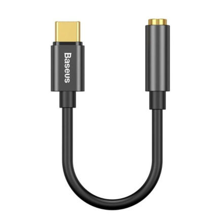 Baseus  Kabelová Redukce z USB-C na 3,5mm Audio Jack L54 (female) Black, CATL54-01