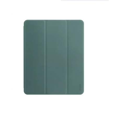 USAMS US-BH589 Kožený ochranný Kryt pro Apple iPad Pro 2020 12,9 Dark green, 2451866