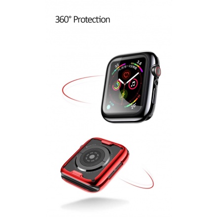 USAMS BH486 TPU Full Protective Pouzdro pro Apple Watch 44mm Red (EU Blister), 2444473
