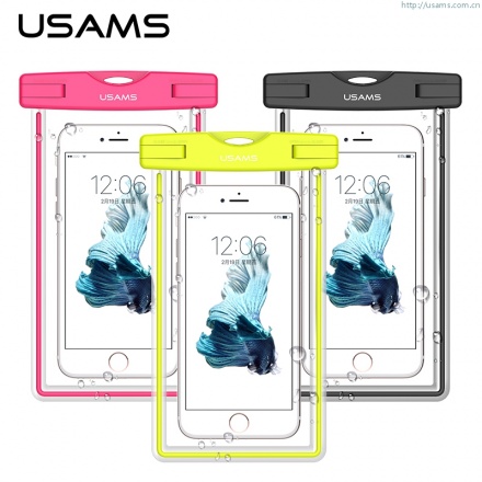 USAMS Luminous Vodotěsné Pouzdro Pink pro Smartphone 5.5, 30307