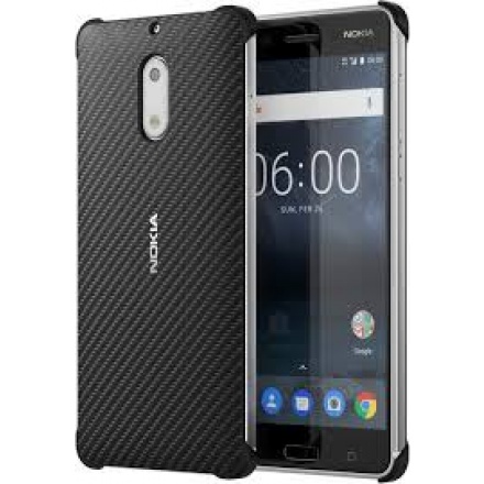 CC-802 Nokia Carbon Fibre Case pro Nokia 6 Black (EU Blister)