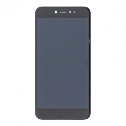 LCD Display + Dotyková Deska + Přední Kryt pro Xiaomi Redmi Note 5A Prime Black (Service Pack), 2439517