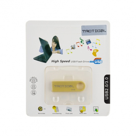 Tactical USB 2.0 64GB Gold, 2439940