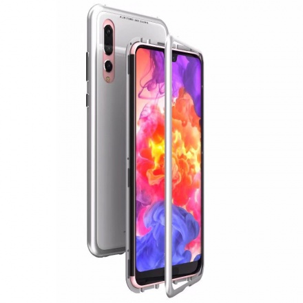 Luphie Magneto Hard Case Glass Silver pro Huawei P20, 2441717