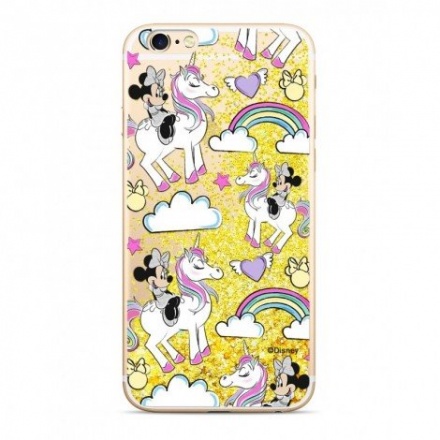 Disney Minnie 037 Glitter Back Cover Gold pro iPhone 6/6S, 2442353