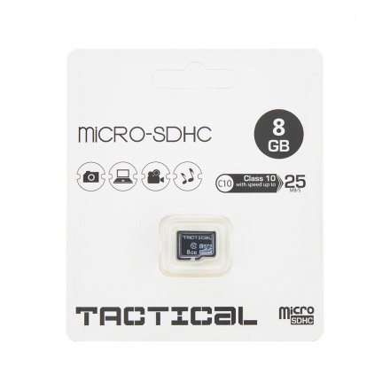 Tactical microSDHC 8GB Class 10 wo/a, 2443014