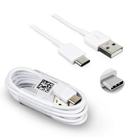 EP-DR140AWE Samsung USB-C Datový Kabel 0.8m White (Bulk), 2444975