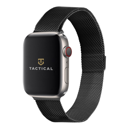 Tactical 333 Loop Magnetický Kovový Řemínek pro Apple Watch 1/2/3/4/5/6/7/8/9/SE 38/40/41mm Black, 2445282