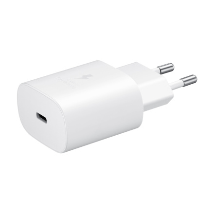 EP-TA800EWE Samsung USB-C 25W Cestovní nabíječka White (OOB Bulk), GP-PTU021SOAWQ