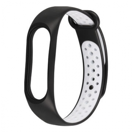 Xiaomi MiBand 3 / MiBand 4 náramek Double Black/White (EU Blister), 2447640