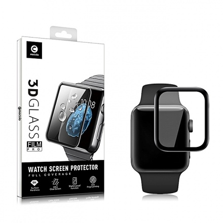 Mocolo 3D Tvrzené Sklo Black pro Apple Watch 4/5/6/SE 44mm, 2447705