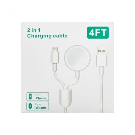 Tactical USB Nabíjecí kabel 2v1 Lightning a pro Apple Watch 1/2/3/4 (EU Blister), 2449727