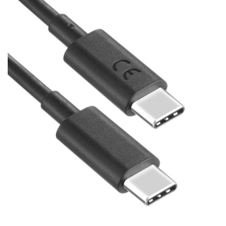  Motorola USB-C/USB-C Datový kabel 50W 1m Black (Service Pack), SC18C37157