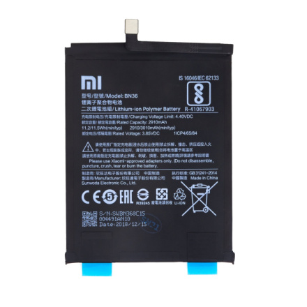 BN36 Xiaomi Original Baterie 3010mAh (Service Pack), 46BN36A02093