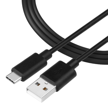 Tactical Smooth Thread Cable USB-A/USB-C  1m Black, 57983104149