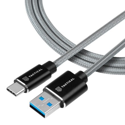 Tactical Fast Rope Aramid Cable USB-A/USB-C  0.3m Grey, 57983104165