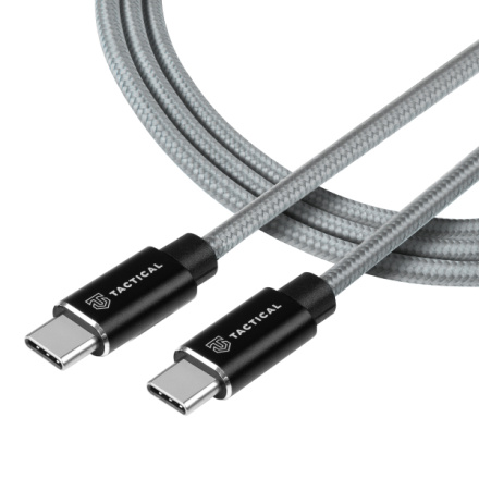 Tactical Fast Rope Aramid Cable USB-C/USB-C 100W 20V/5A 0.3m Grey, 57983104168