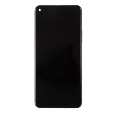 Huawei P40 Lite 5G LCD Display + Dotyková Deska + Přední Kryt Black (Service Pack), 02353SUN
