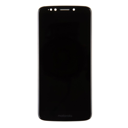 Motorola G6 Play LCD Display + Dotyková Deska + Přední Kryt Black (Service Pack), 5D68C10049