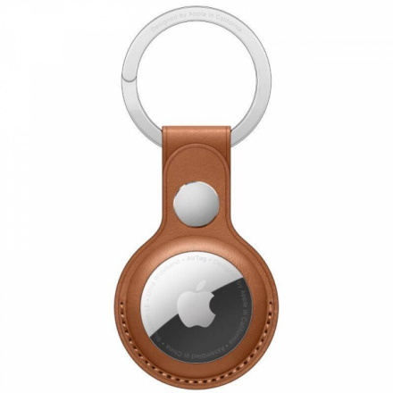 MX4M2ZM/A Apple Airtag Leather Key Ring Saddle Brown, 57983107969