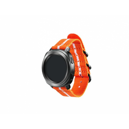 GP-R600BREECAG Samsung Gear Sport Studio Premium Nato Strap Orange/White (Pošk. Balení), 57983108373
