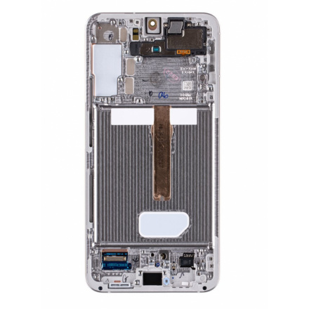 LCD display + Dotyk + Přední kryt Samsung S906B Galaxy S22+ Phantom White (Service Pack) , GH82-27500B