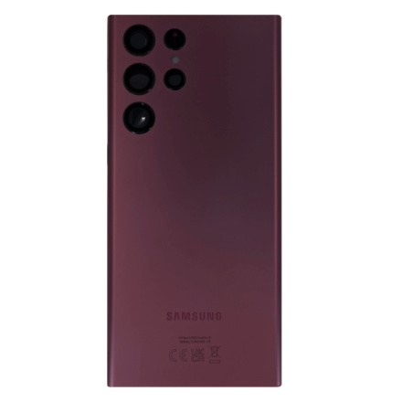 Samsung S908B Galaxy S22 Ultra Kryt Baterie Burgundy (Service Pack), GH82-27457B