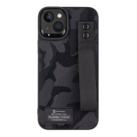 Tactical Camo Troop Drag Strap Kryt pro Apple iPhone 14 Plus Black, 57983111551