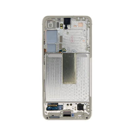 LCD display + Dotyk + Přední kryt Samsung S911 Galaxy S23 Cream (Service Pack) , GH82-30481B