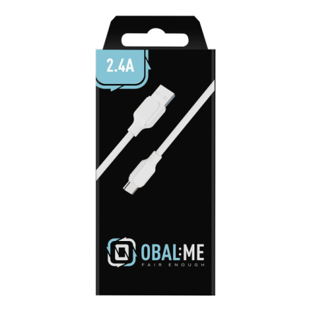 OBAL:ME Simple USB-A/USB-C Kabel 1m White, AC12WH