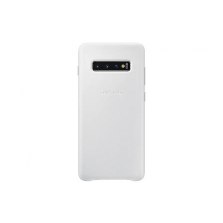 EF-VG975LWE Samsung Leather Cover White pro G975 Galaxy S10 Plus, 2446667