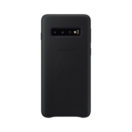 EF-VG973LBE Samsung Leather Cover Black pro G973 Galaxy S10 (EU Balení), 2443769