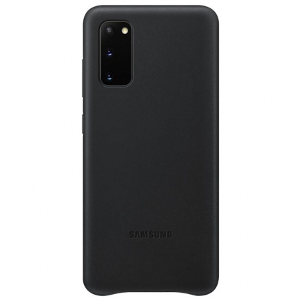 EF-VG980LBE Samsung Kožený Kryt pro Galaxy S20 Black, 2450704