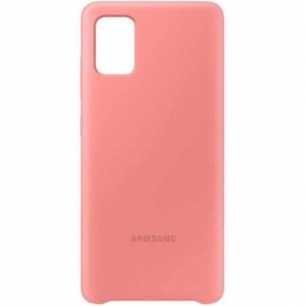 EF-PA715TPEGEU Samsung Silikonový Kryt pro Galaxy A71 Pink, 2450673