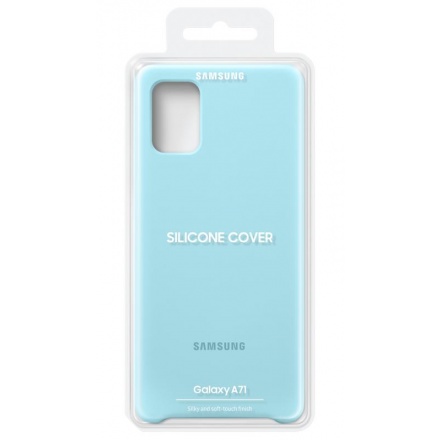 EF-PA715TLE Samsung Silikonový Kryt pro Galaxy A71 Blue, 2450672