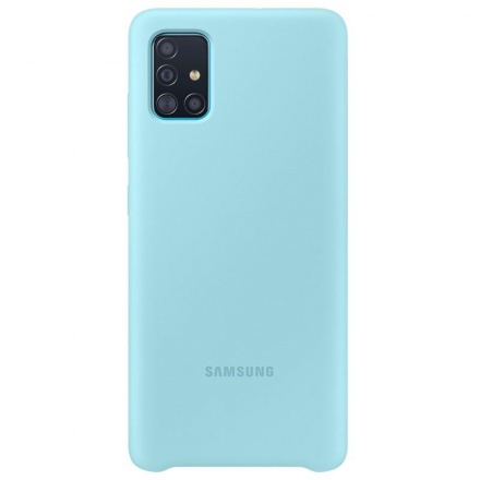 EF-PA515TLE Samsung Silikonový Kryt pro Galaxy A51 Blue, 2450678