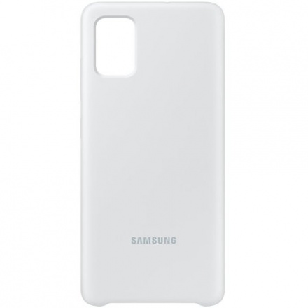 EF-PA715TSE Samsung Silikonový Kryt pro Galaxy A71 Silver, 2450671