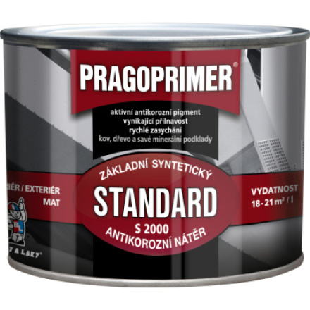 Pragoprimer Standard S2000 základní barva na kov, 0100 bílá, 350 ml