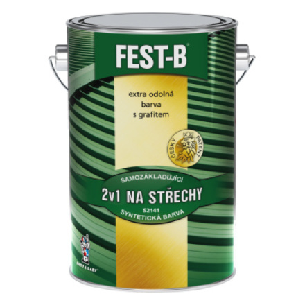 FEST-B S2141, antikorozní nátěr na železo, 0155 antracit, 5 kg