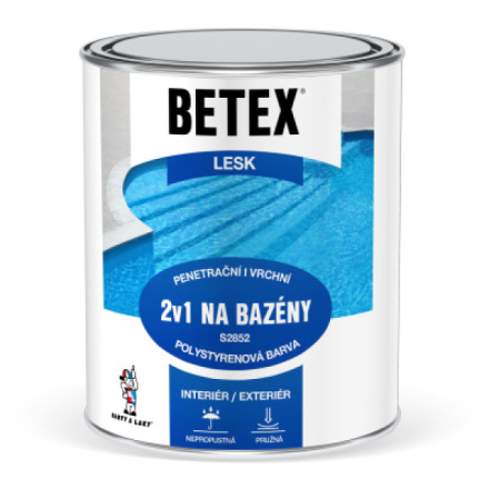 Betex s2852 2v1 základní i vrchní barva na bazény 0440 tmavě modrá, 1 kg