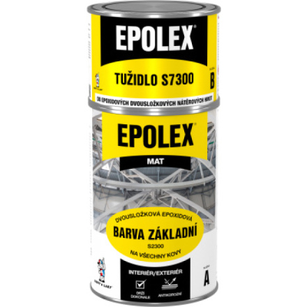 EPOLEX S2300 barva základní na kov, šedý mat + Epolex S7300 tužidlo, sada 1,18 kg