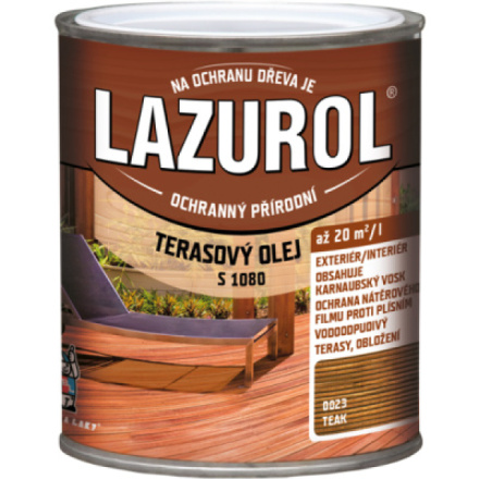 Lazurol s1080 terasový olej teak, 750 ml