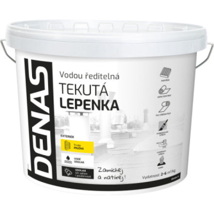 DENAS TEKUTÁ LEPENKA hydroizolační, 0110 světle šedá, 15 kg