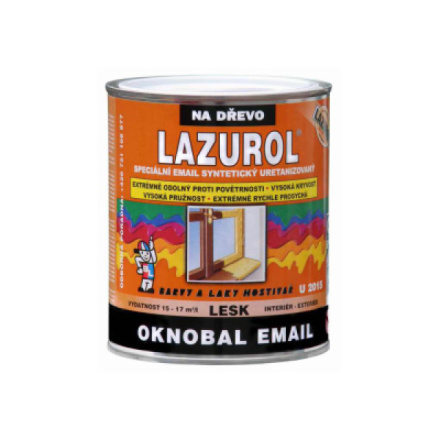 Lazurol Oknobal Email U2015 lesk vrchní barva na okna 6003 slonová kost, 600 ml