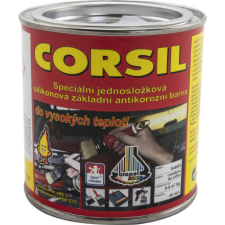 Corsil základní antikorozní barva do teplot 550 °C, 0840 červenohnědá, 350 g